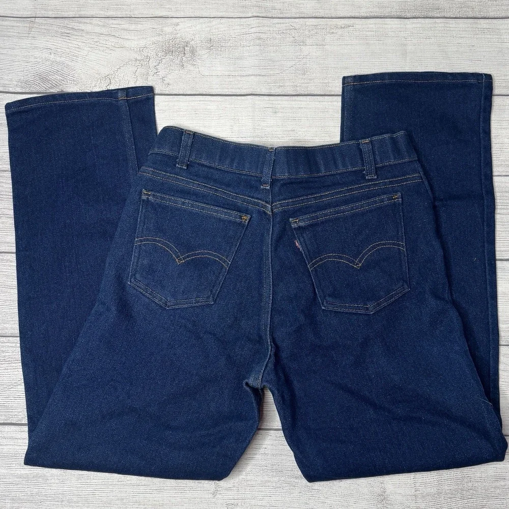 Levi's Men's Vintage Action Jeans Dark Blue Denim Size 32x30 Made In USA